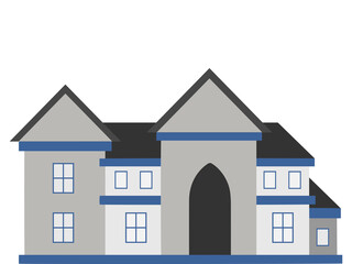 Modern Cute House Background Illustration