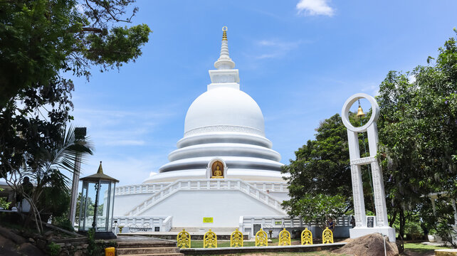 Japanese Peace Pagoda Rumassala, Galle, Sri Lanka