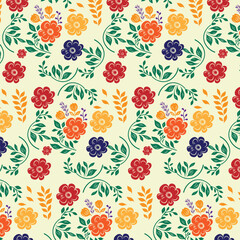 seamless vector floral pattern for seamless floral vector, fabric, print and wrapping paper 