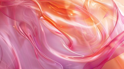 A pink and orange background with a wavy line