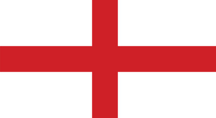 Obraz premium England Flag Simple Vector Illustration