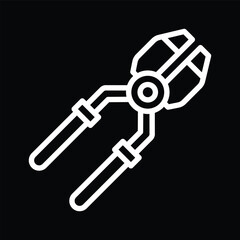 Line Art Pliers Icon