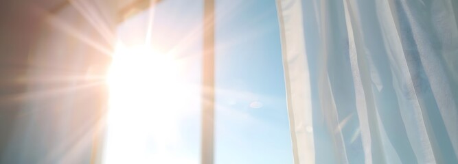 太陽の光差し込む窓辺のイメージ