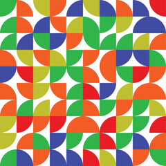 Abstract Geometric Pattern generative computational art illustration, Colourful easy pattern eps10
