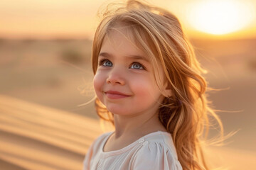 Visiting beautiful mysterious arabian country sandy hot climate desert traveling relaxing on nature, Generative AI picture