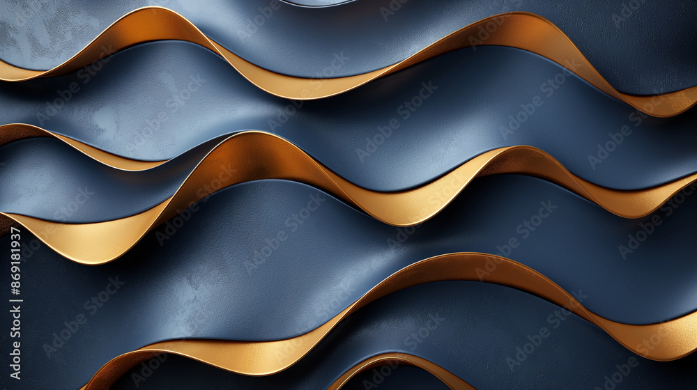 Poster abstract vector background with flowing colorful lines
