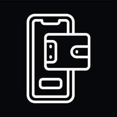 White Outline Shovel Icon