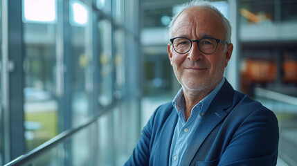portray success: capture the essence of a confident senior businessman in your office photography