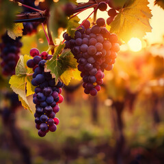 grapes on vine
