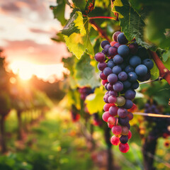 grapes on vine