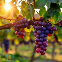 grapes on vine
