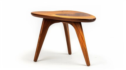 Fototapeta premium Modern End Table isolate on white background: Minimalist style, sleek lines, made from wood, glass, metal, or acrylic for contemporary living room elegance. 
