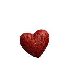 Red heart illustration png.5000x5000 px.