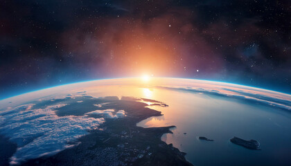 Obraz premium 宇宙 地球 earth Generative AI