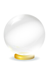 背景透過のスノードーム