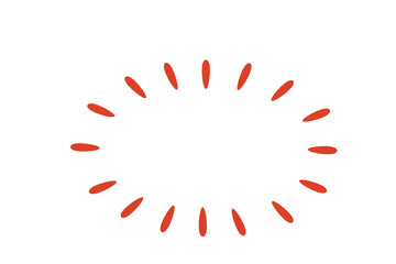 red , icon, Line shape marker underline, arrow