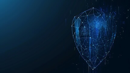 Abstract Digital Security Shield