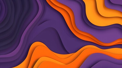 Fototapeta premium purple and orange purple wave background 