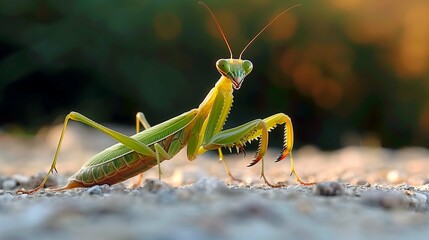 green praying mantis