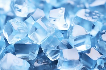 Obraz premium Ice Cubes, Crystal Clear