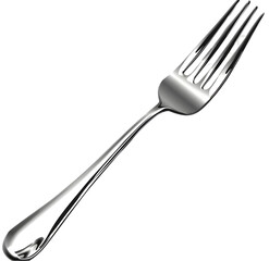 A fork isolated on Transparent background. 