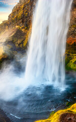 Fototapeta premium Seljalandsfoss waterfall in Iceland