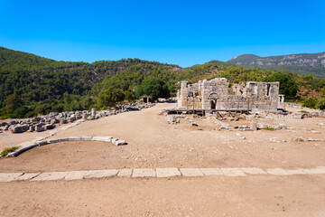 Kaunos ancient city near Dalyan town in Turkey
