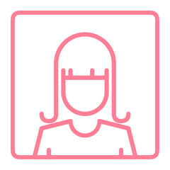 women avatar icon, blank profile with woman avatar