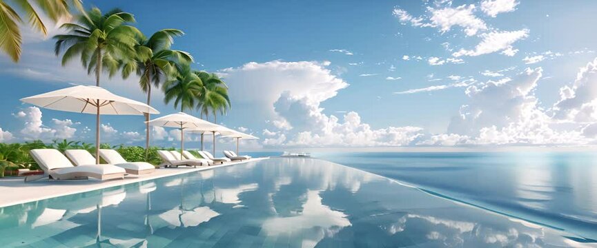 pool in the resort