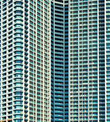 Obraz premium Closeup of skyscraper facade abstract urban background pattern