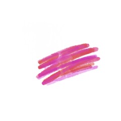 The Pink Stroke | minimalist illustration of a single pink brushstroke on a white background. The brushstroke is diagonal and expressive, and it thins out towards the ends.