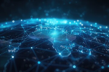 Land lights on the Earth's surface