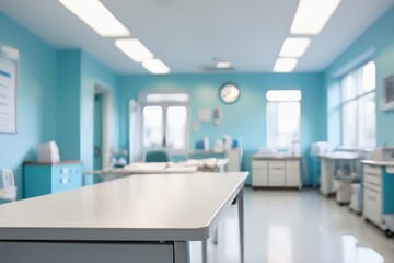 Modern office interior with empty rooms, windows, and contemporary design