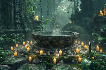 Esotericism, occultism, mysticism, Practitioner makes a forecast of fate with magic crystals, Fortune telling on Tarot cards, magic crystal, occultism, Esoteric background. Fortune telling, Tarot pred