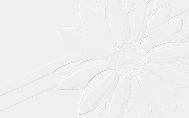 embossed image of flower