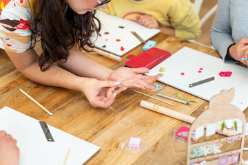 Polymer clay workshop for crafting unique handmade earrings