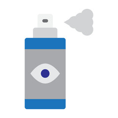 Tear Gas Vector Flat Icon Design