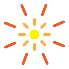 Flare Vector Flat Icon Design