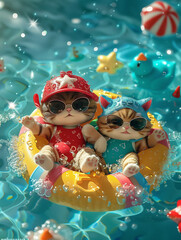 Cats' Summer Pool Party3