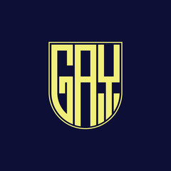 gay letter logo design