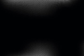 White halftone radial gradient texture. Grunge halftone frame background. White and gray sand noise wallpaper. Retro pixelated vector backdrop