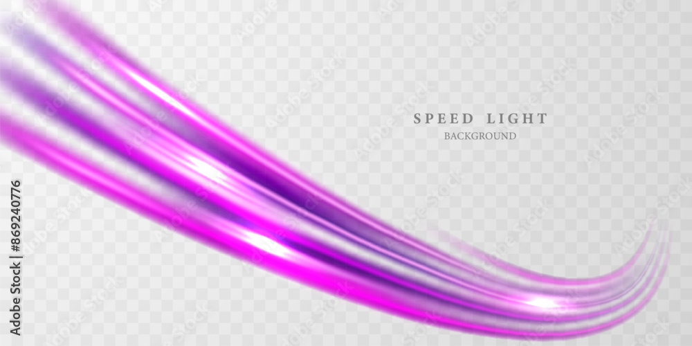 Wall mural beautiful light speed lines background on abstract design vector illustration