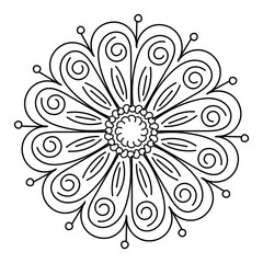 Cute Little flower. Vintage decorative elements