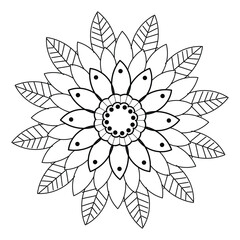 Cute Little flower. Vintage decorative elements