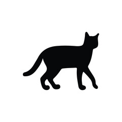 Cat silhouette vector design on white background