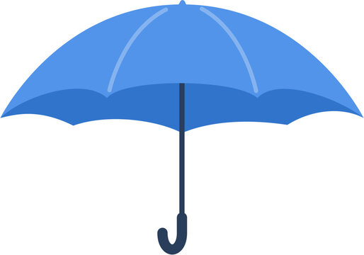 Flat umbrella illustration. Cartoon umbrella. Vector format file.
