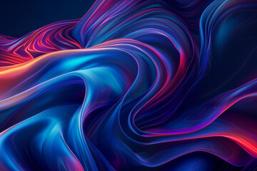 Fototapeta premium A beautiful abstract wallpaper that captures the fluidity of motion with abstract lines and suggesting movement and energy by Playing with gradient colors and transparency to enhance the dynamic feel
