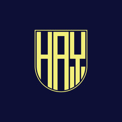 hay letter logo design © Abdullah