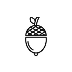 acorn icon logo sign vector outline