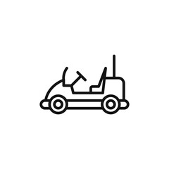 Beach toy car icon logo sign vector outline